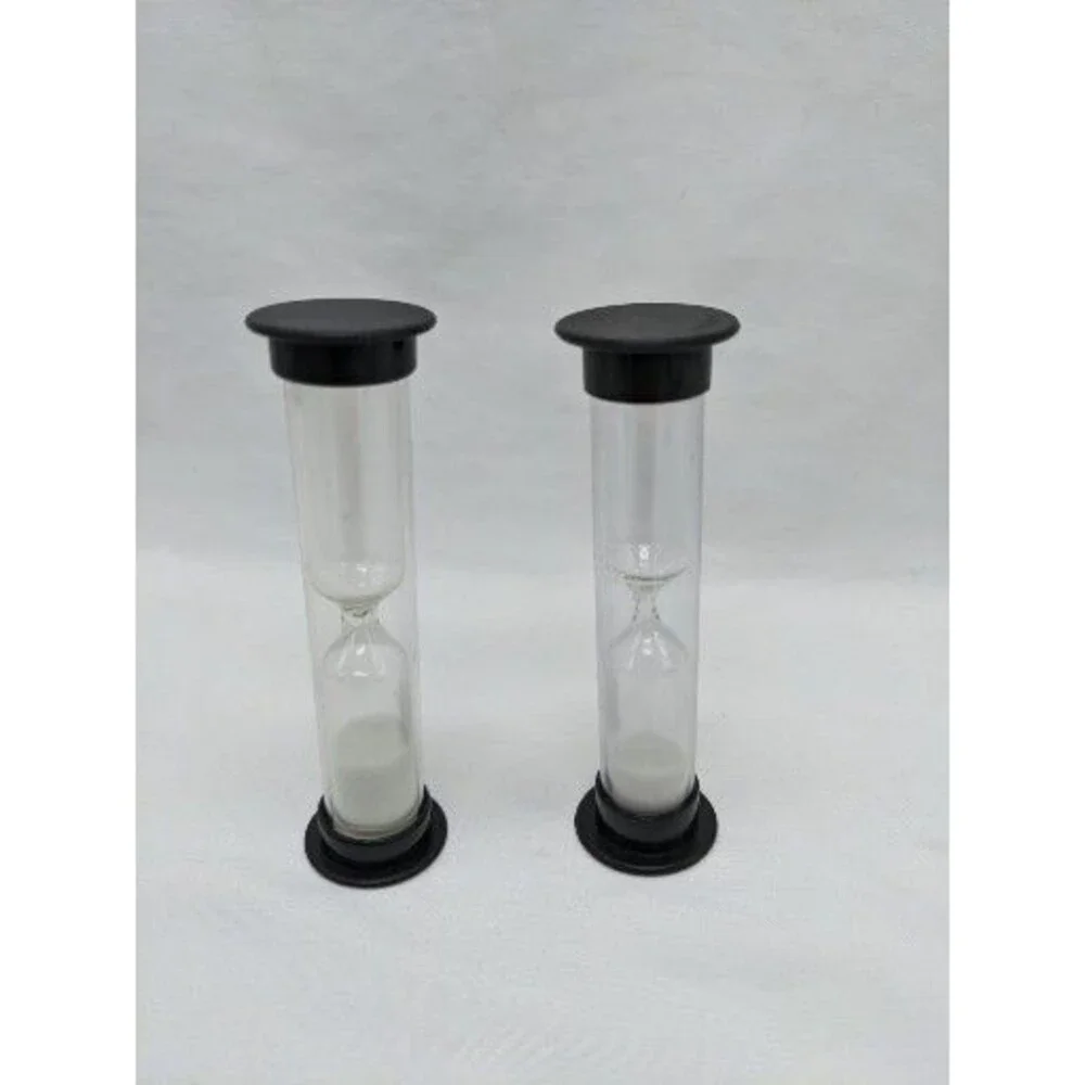 Lot Of (2) 30 Second Black Board Game Sand Timer